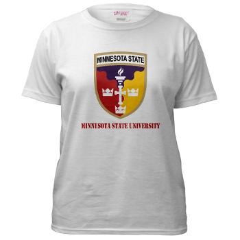 MSU - A01 - 04 - SSI - ROTC - Minnesota State University with Text - Women's T-Shirt