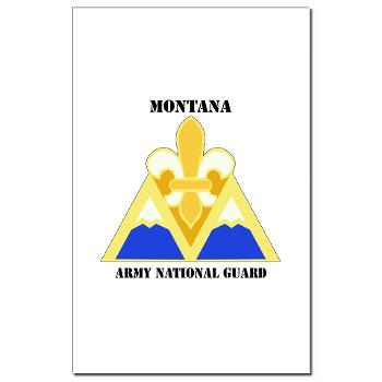 MTARNG - M01 - 02 - DUI - Montana Army National Guard with Text - Mini Poster Print - Click Image to Close