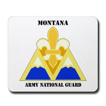 MTARNG - M01 - 03 - DUI - Montana Army National Guard with Text - Mousepad