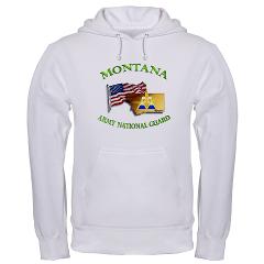 MTARNG - A01 - 03 - DUI - Montana Army National Guard with flag Hooded Sweatshirt