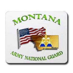 MTARNG - M01 - 03 - DUI - Montana Army National Guard with flag Mousepad