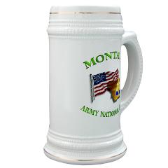 MTARNG - M01 - 03 - DUI - Montana Army National Guard with flag Stein