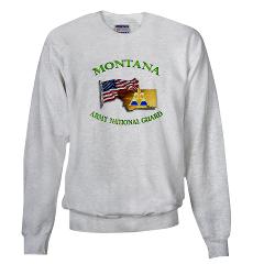 MTARNG - A01 - 03 - DUI - Montana Army National Guard with flag Sweatshirt
