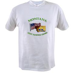 MTARNG - A01 - 04 - DUI - Montana Army National Guard with flag Value T-Shirt - Click Image to Close