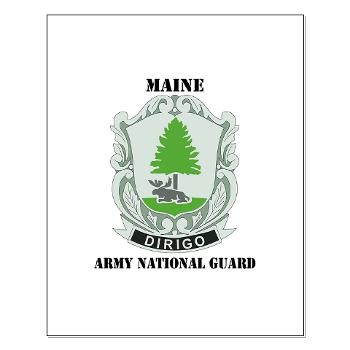 MaineARNG - M01 - 02 - DUI - Maine Army National Guard with Text - Small Poster