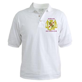 MarylandARNG - A01 - 04 - DUI - Maryland Army National Guard with Text - Golf Shirt