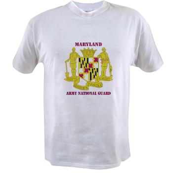 MarylandARNG - A01 - 04 - DUI - Maryland Army National Guard with Text - Value T-Shirt