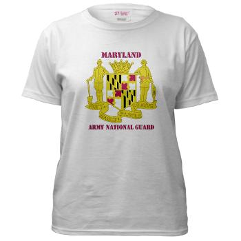 MarylandARNG - A01 - 04 - DUI - Maryland Army National Guard with Text - Women's T-Shirt