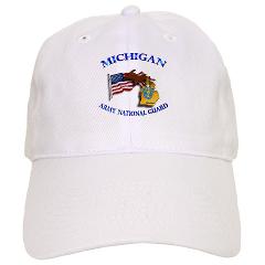 MichiganARNG - A01 - 01 - DUI - Michigan Army National Guard with Flag - Cap - Click Image to Close