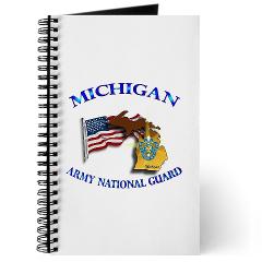 MichiganARNG - M01 - 02 - DUI - Michigan Army National Guard with Flag - Journal