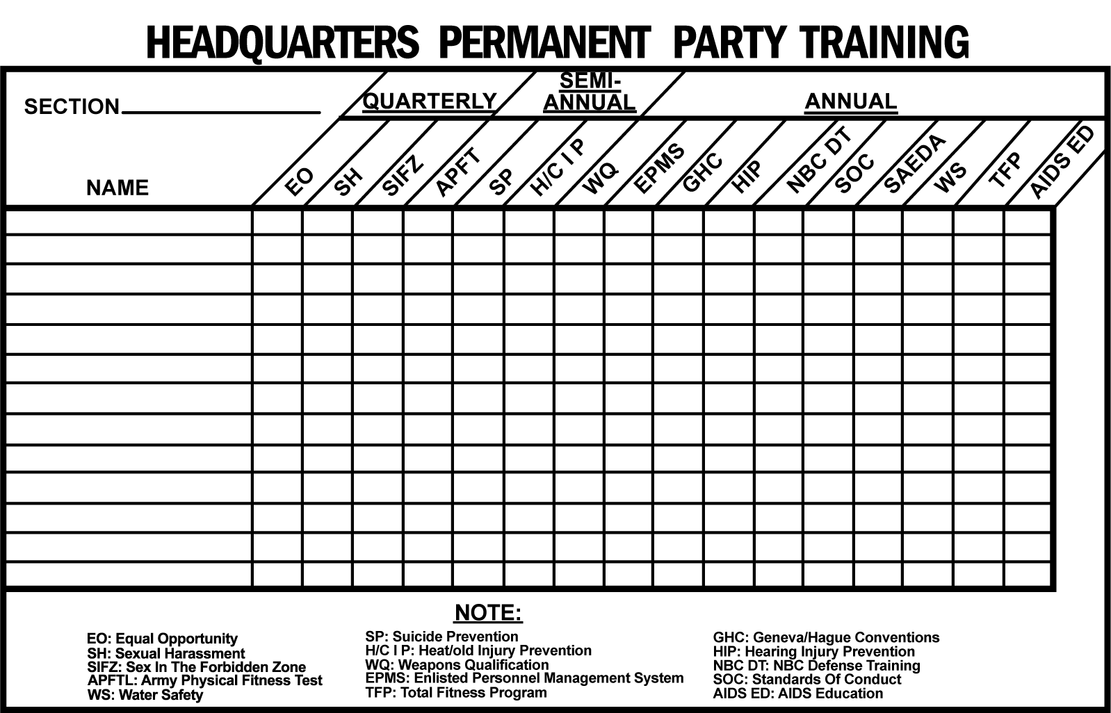 MC - 0000-0000-00023, HQ Permanent Party Training MB-37 - Click Image to Close