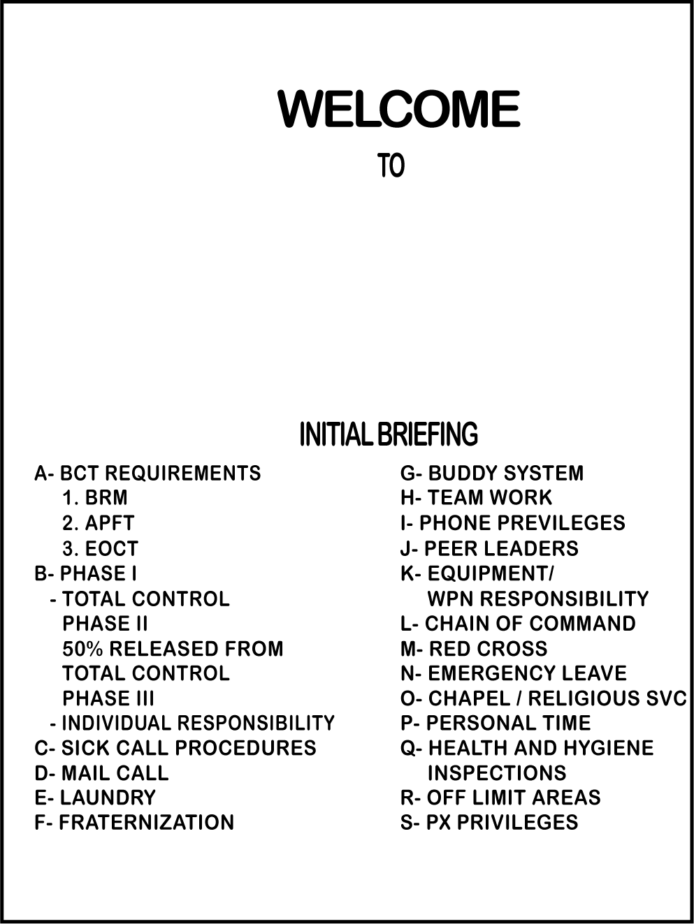 MC - 0000-0000-00049, WELCOME TO (INITIAL BRIEFING) MB-12 - Click Image to Close