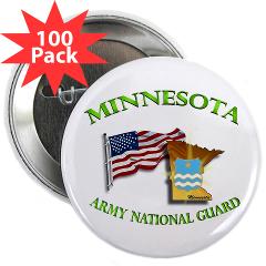 MinnesotaARNG - M01 - 01 - DUI - Minnesota Army National Guard with Flag - 2.25" Button (100 pack)