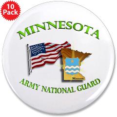 MinnesotaARNG - M01 - 01 - DUI - Minnesota Army National Guard with Flag - 3.5" Button (100 pack) - Click Image to Close