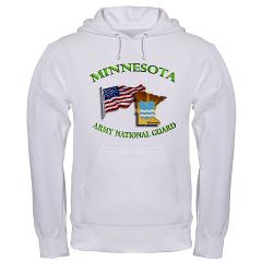 MinnesotaARNG - A01 - 03 - DUI - Minnesota Army National Guard with Flag - Hooded Sweatshirt