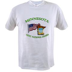 MinnesotaARNG - A01 - 04 - DUI - Minnesota Army National Guard with Flag - Value T-Shirt