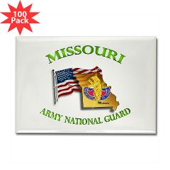 MissouriARNG - M01 - 01 - DUI - Missouri Army National Guard - Rectangle Magnet (100 pack) - Click Image to Close