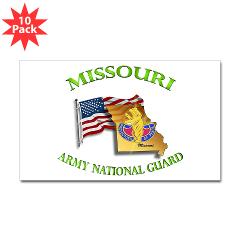 MissouriARNG - M01 - 01 - DUI - Missouri Army National Guard - Sticker (Rectangle 10 pk)