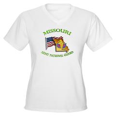 MissouriARNG - A01 - 04 - DUI - Missouri Army National Guard - Women's V-Neck T-Shirt