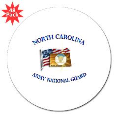 NCARNG - M01 - 01 - DUI- NORTH CAROLINA Army National Guard - 3" Lapel Sticker (48 pk)