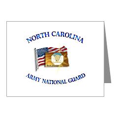NCARNG - M01 - 02 - DUI- NORTH CAROLINA Army National Guard - Note Cards (Pk of 20) - Click Image to Close
