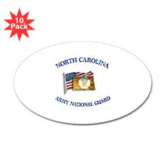 NCARNG - M01 - 01 - DUI- NORTH CAROLINA Army National Guard - Sticker (Oval 10 pk)