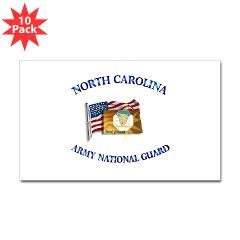 NCARNG - M01 - 01 - DUI- NORTH CAROLINA Army National Guard - Sticker (Rectangle 10 pk) - Click Image to Close