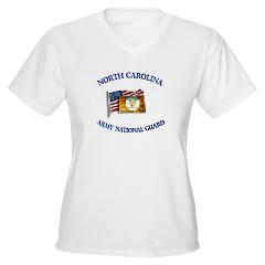 NCARNG - A01 - 04 - DUI- NORTH CAROLINA Army National Guard - Women's V-Neck T-Shirt