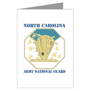 NCARNG - M01 - 02 - DUI - North Carolina Army National Guard with text - Greeting Cards (Pk of 10)