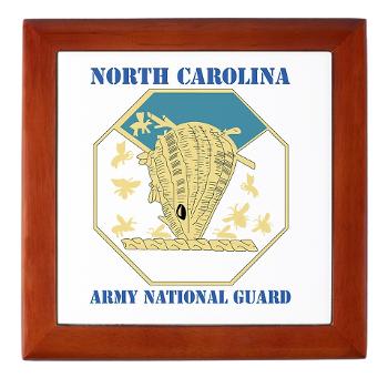 NCARNG - M01 - 03 - DUI - North Carolina Army National Guard with text - Keepsake Box - Click Image to Close