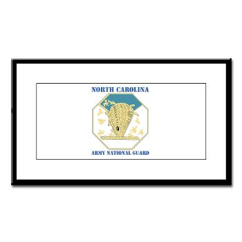 NCARNG - M01 - 02 - DUI - North Carolina Army National Guard with text - Small Framed Print