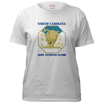 NCARNG - A01 - 04 - DUI - North Carolina Army National Guard with text - Women's T-Shirt - Click Image to Close