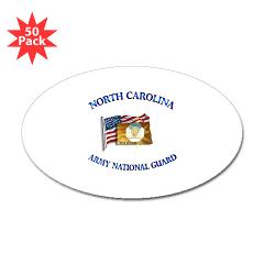 NCARNG - M01 - 01 - DUI- NORTH CAROLINA Army National Guard - Sticker (Oval 50 pk)