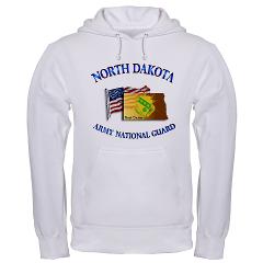 NDARNG - A01 - 03 - DUI - North Dakota Army National Guard with Flag Hooded Sweatshirt - Click Image to Close
