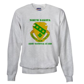 NDARNG - A01 - 03 - DUI - North Dakota Nationl Guard With Text - Sweatshirt