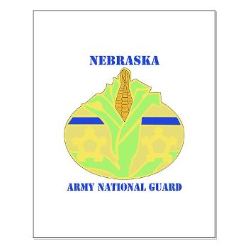 NEARNG - M01 - 02 - DUI - Nebraska Army National Guard with Text Small Poster