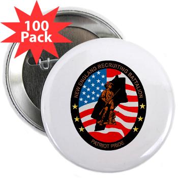 NERB - M01 - 01 - DUI - New England Recruiting Battalion - 2.25" Button (100 pack)