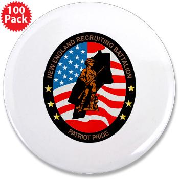 NERB - M01 - 01 - DUI - New England Recruiting Battalion - 3.5" Button (100 pack)