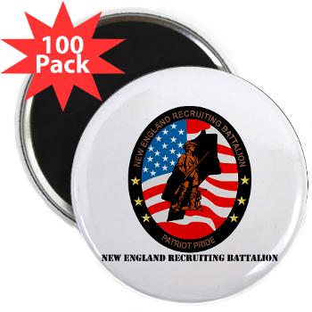 NERB - M01 - 01 - DUI - New England Recruiting Battalion with Text - 2.25" Magnet (100 pack)