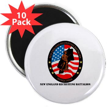 NERB - M01 - 01 - DUI - New England Recruiting Battalion with Text - 2.25" Magnet (10 pack) - Click Image to Close