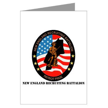 NERB - M01 - 02 - DUI - New England Recruiting Battalion with Text - Greeting Cards (Pk of 10)