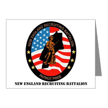 NERB - M01 - 02 - DUI - New England Recruiting Battalion with Text - Note Cards (Pk of 20)