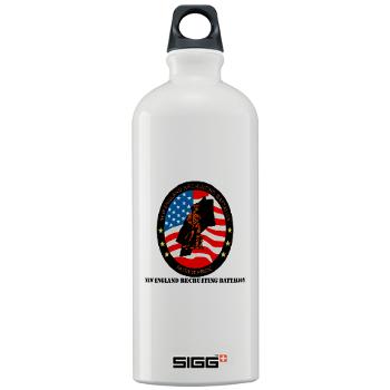 NERB - M01 - 04 - DUI - New England Recruiting Battalion with Text - Sigg Water Bottle 1.0L