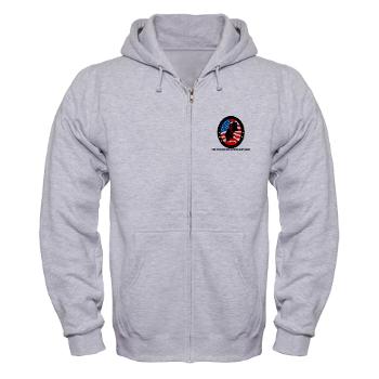 NERB - A01 - 04 - DUI - New England Recruiting Battalion with Text - Zip Hoodie