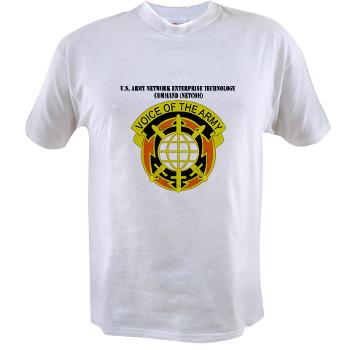 NETCOM - A01 - 04 - DUI - U.S. Army Network Enterprise Technology Command (NETCOM) with Text - Value T-shirt