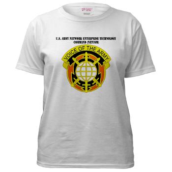 NETCOM - A01 - 04 - DUI - U.S. Army Network Enterprise Technology Command (NETCOM) with Text - Women's T-Shirt