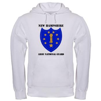 NHARNG - A01 - 03 - DUI - NEW HAMPSHIRE ARMY NATIONAL GUARD WITH TEXT - Hooded Sweatshirt - Click Image to Close