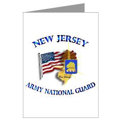 NJARNG - M01 - 02 - DUI - New Jersey Army National Guard - Greeting Cards (Pk of 10) - Click Image to Close