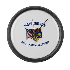 NJARNG - M01 - 03 - DUI - New Jersey Army National Guard - Large Wall Clock - Click Image to Close