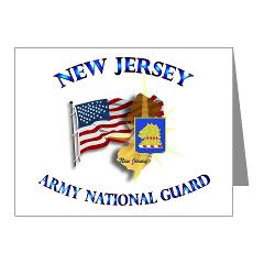 NJARNG - M01 - 02 - DUI - New Jersey Army National Guard - Note Cards (Pk of 20) - Click Image to Close